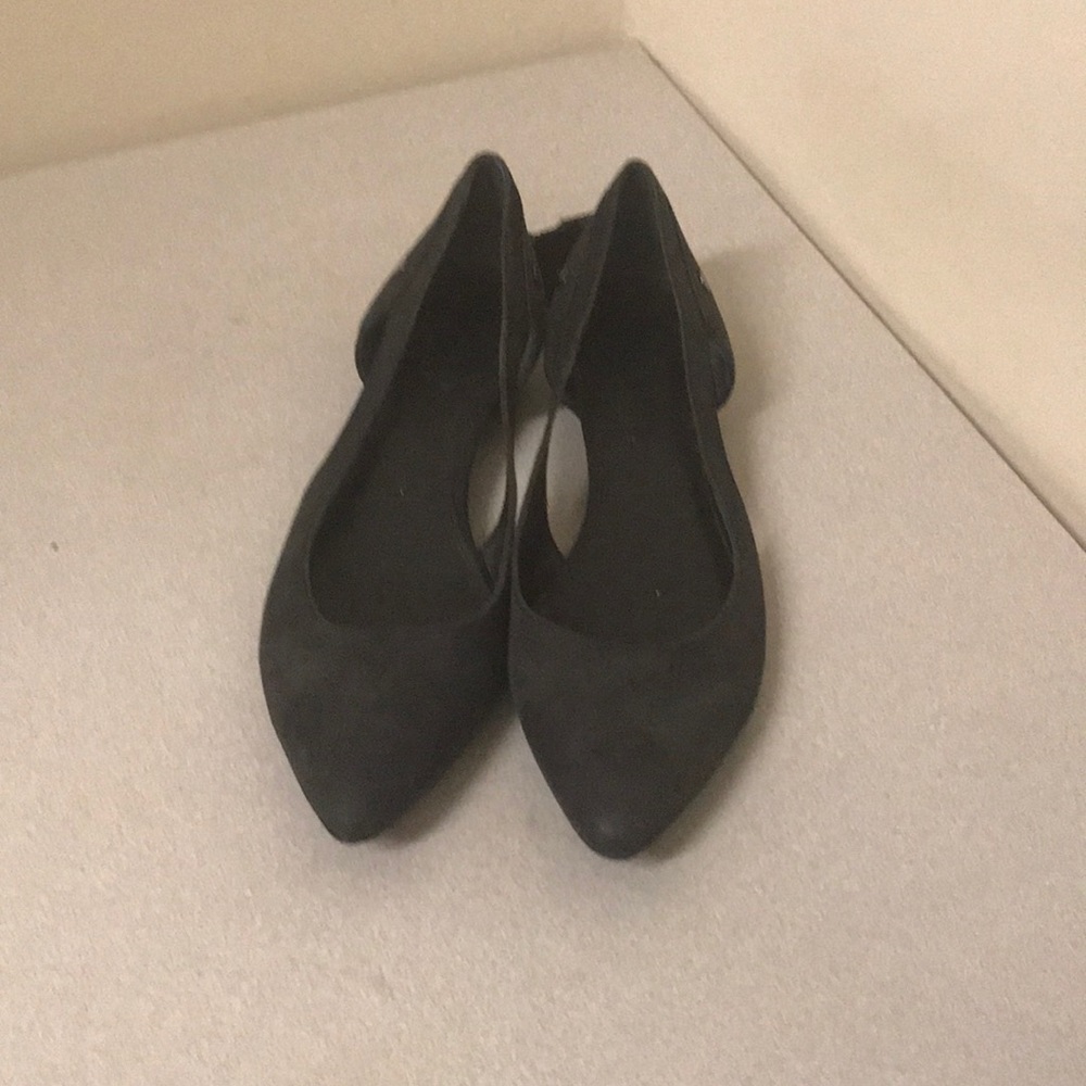 COPY - Franco Sarto Black Point Toe Flats